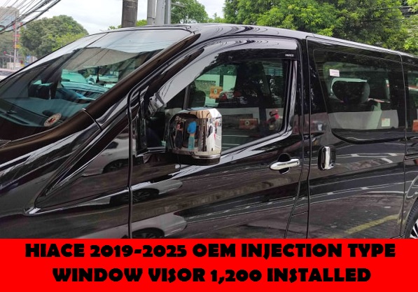 OEM INJECTION TYPE WINDOW VISOR HIACE 2019-2025